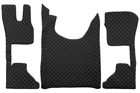 Set covorase camion, piele ecologica compatibil cu DAF XF/XG 2021-> Negru AUTOMAT scaun pasager