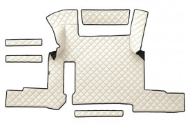 Set covorase camion, piele ecologica compatibil cu Man TGX 2020-> Crem, automat - Img 3