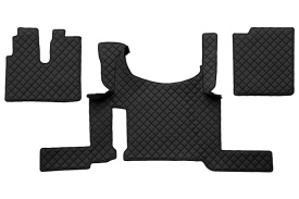Set covorase camion, piele ecologica compatibil cu MAN TGX 2020-> Negru AUTOMAT