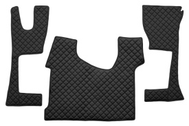 Set covorase camion, piele ecologica compatibil cu MERCEDES ACTROS MP4 Negru cabina mare 230 cm