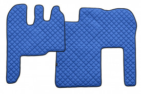 Set covorase camion, piele ecologica compatibil cu RENAULT MAGNUM 2002-2010 Albastru - Img 4