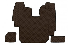 Set covorase camion, piele ecologica compatibil cu SCANIA R pana in 2010 Maro, AUTOMAT - Img 2