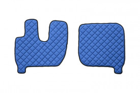 Set covorase camion, piele ecologica compatibile cu IVECO STRALIS AS 2002-2012, cabina mare, automata albastru - Img 2