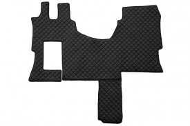 Set covorase camion, piele ecologica neagra compatibile cu Mercedes Actros MP4/MP5 Cabina Solo star