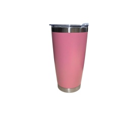 Set Cuplu Termos din otel inoxidabil Gri si Roz, 600 ml cu perete dublu - Img 2