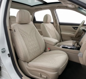 Set huse scaune auto compatibil Audi A3 8P 2003-2012, fata-spate, material textil bej - Img 6