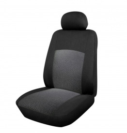 Set huse scaune auto, universale, fata-spate, jacquard, negru cu gri - Img 3