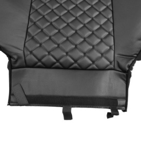 Set huse scaune camion compatibile cu DAF XF 106 euro 6 2012->, piele ecologica neagra - Img 8