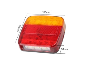 Set lampi auto cu led, Wireless, 5 functii, Pentru Remorca, prindere magnetica, Fara Fir, 12V-24V - Img 5