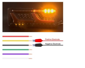 Set lampi auto stanga dreapta, LED, 12V-24V, semnalizare dinamica, pozitie Neon efect, 32x13cm - Img 3