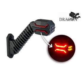 Set lampi gabarit cu brat oblic 45°, 200mm, LED, 3 functii, stanga-dreapta, Dragon Light, Horpol - Img 11