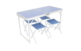 Set masa pliabila de camping cu scaune, gradina, terasa,munte, plaja, mare 5 buc