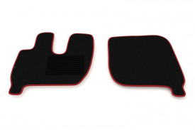 Set mochete sofer si pasager compatibil cu IVECO STRALIS AS 2002-2012, cabina mare, margine rosie - Img 2