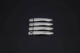 Set ornamente cromate manere portiere compatibile Nissan Qashqai 2014-2021, numai pentru vehicule fara Ikey