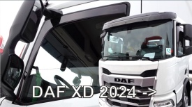 Set paravanturi camion DAF XF,XG,XG+ 2021->, XD 2024->, ver. EU, versiune cu oglinzi, fumuriu, Heko - Img 3