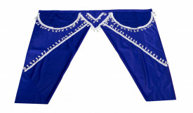 Set perdele Premium cabina camion, universal compatibil cu MAN, culoare albastru