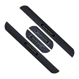 Set protectii praguri ornamente universale Limited Edition 48.5 cm x 4.5 cm, negru cu crom