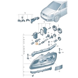 Soclu Bec Semnalizare Far Oe Volkswagen 1K6953123C - Img 6