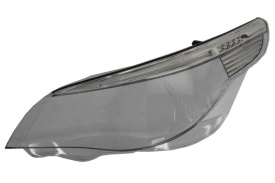Sticla far stanga BMW Seria 5 E60/E61 2004-2007, parte montare stanga, far cu xenon