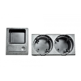Suport bauturi si monede compatibil BMW Seria 3 E46 1998-2004 carbon - Img 2
