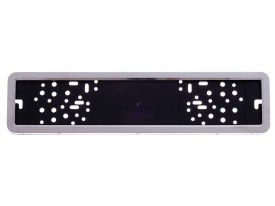 Suport numar auto metalic cromat compatibil cu SEAT - Img 1