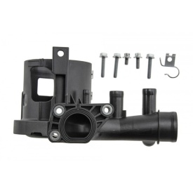 Teava de legatura conducte racire, cot flansa lichid racire, suport filtru combustibil compatibil Mercedes C W204 2008-2014, W205 2013-2015, Clasa E W212 2009-2016, Sprinter 906 2006-2018, pentru modele facelift - Img 3