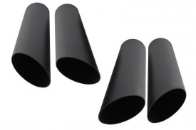 Tobe Ornamente compatibil cu sistemul de evacuare Negru Mercedes Benz W463 G-Class 1998-> B Design - Img 1