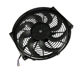 Ventilator electric universal pentru radiator, diametru 36 cm, 12V, 80W, ABS și otel, silentios - Img 3