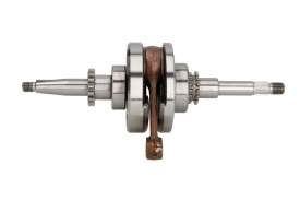 Arbore cotit, ambielaj pentru scutere 4T GY6 Diametru canelura 14mm, 16/17 dinți, piuliță M12 - Img 2