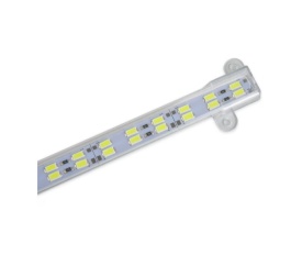 Banda bagheta LED rigida, carcasa plastic 100 cm, alb rece 6400k 12V - Img 4