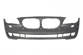 Bara auto fata compatibil cu BMW F01 2008-2012 cu gauri pentru lampa de ceata, cu gauri pentru spalator de faruri, numar de gauri pentru senzorii de parcare: 5