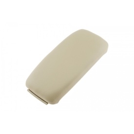 Capac cotiera cu buton compatibil Audi A3 2003-2012, culoare bej, material piele ecologica