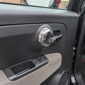 Capac cromat maner interior deschidere usa dreapta fata sau spate Fiat 500 2007-2024 - Img 5