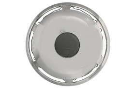 Capac roată față, material: oțel inoxidabil, diametru jantă: 22,5 inch, convex