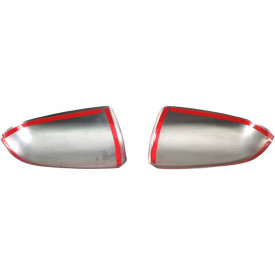Capace cromate de oglinda compatibil AUDI A4 B6 B7 2001-2008, A6 C6 2004-2008, A3 8P 2003-2008, inox - Img 3