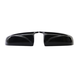 Capace oglinda compatibile cu BMW X5 E70 2007-2014, X6 E71 2008-2014 Negru lucios M-Design, cu clipsuri, inlocuiesc capacele originale - Img 1