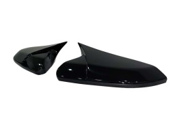 Capace oglinda compatibile cu Honda Civic FE 2022-> Negru lucios BATMAN style - Img 2