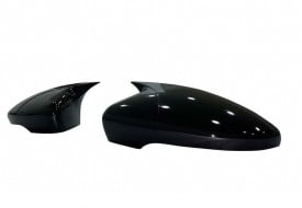 Capace oglinda compatibile cu VW Passat B7 2010-2014 Negru lucios Batman Style - Img 3