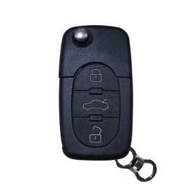 Carcasa cheie tip briceag compatibil cu Volkswagen, Audi, Skoda, Seat cu 3 butoane anii 2002-2009