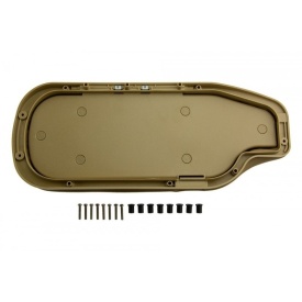 Clapeta capac cotiera cu buton compatibil Toyota GT86 2013-2021, culoare bej, material piele - Img 2