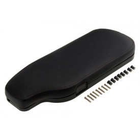 Clapeta capac cotiera cu buton compatibil Toyota GT86 2013-2021, culoare negru, material piele
