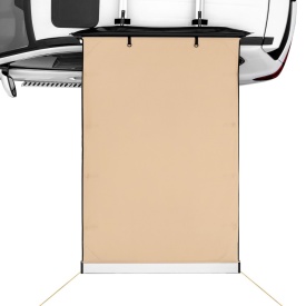 Copertina laterala auto mare de 1,2 x 2 m, retractabila, impermeabila, UV50+ cu geanta de depozitare, inaltime reglabila, potrivita pentru camion, SUV, autoutilitare, rulote - Img 10