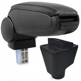 Cotiera auto compatibila Dacia Logan I 2004-2013 Imitatie de piele Negru - Img 1