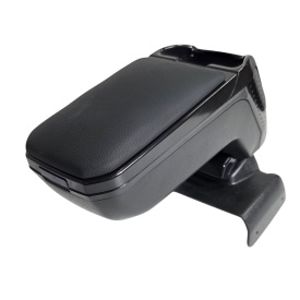 Cotiera auto neagra cu buzunar compatibila Ford Focus III 2011-2018, piele ecologica