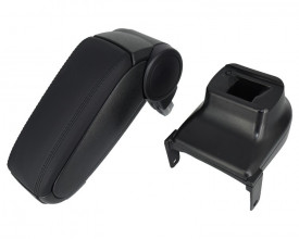 Cotiera auto Renault Clio IV 2012-2019, negru, imitatie de piele - Img 1