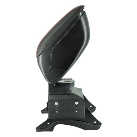 Cotiera auto universala neagra si cusatura rosie, Produs Resigilat! - Img 7