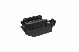 Cotiera auto universala, piele ecologica cu cusaturi rosii, 4 USB, suport de pahar si scrumiera - Img 4