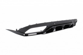 Difuzor Bara Spate compatibil cu Mercedes C-Class C205 A205 Coupe Cabriolet 2014-2019 C63 Edition 1 Design Negru Lucios - Img 8