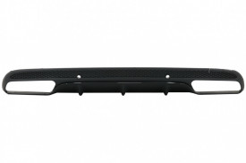 Difuzor Bara Spate compatibil cu MERCEDES C-Class W205 2014-2020 C63 Design doar pentru Sport Package Negru - Img 2