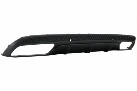 Difuzor Bara Spate compatibil cu MERCEDES C-Class W205 2014-2020 C63 Design doar pentru Sport Package Negru - Img 8